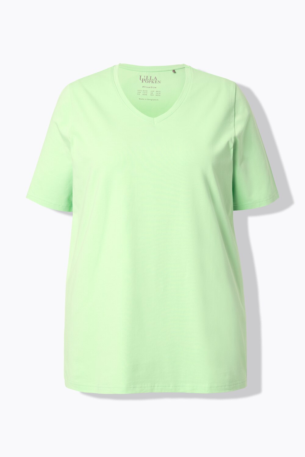 Stora storlekar T-shirt, Dam, grön, storlek: 42/44, Bomull, Ulla Popken