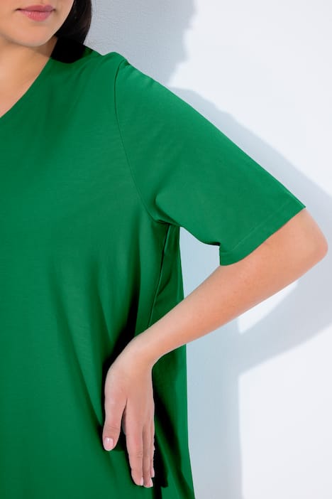 T-Shirt, A-Linie, V-Ausschnitt, Halbarm