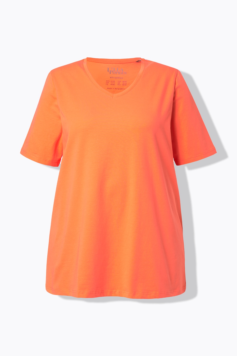 Stora storlekar T-shirt, Dam, röd, storlek: 50/52, Bomull, Ulla Popken