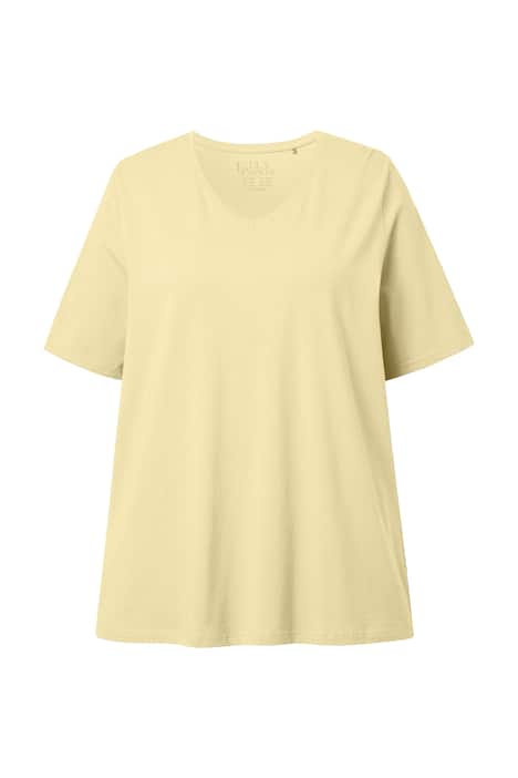 Tričko, A střih, výstřih do V, krátké rukávy