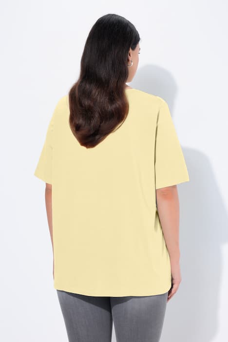 T-Shirt, A-Linie, V-Ausschnitt, Halbarm