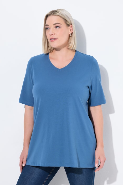 Essential V-Neck Stretch Tee