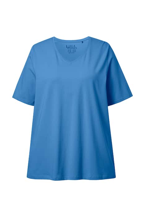 Tričko, A střih, výstřih do V, krátké rukávy