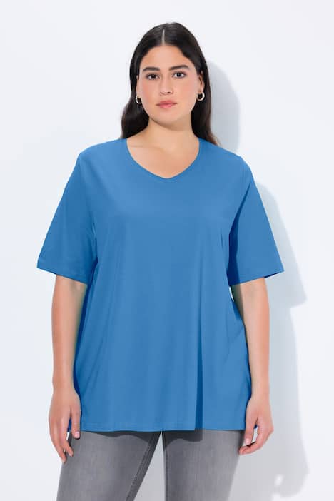 T-Shirt, A-Linie, V-Ausschnitt, Halbarm