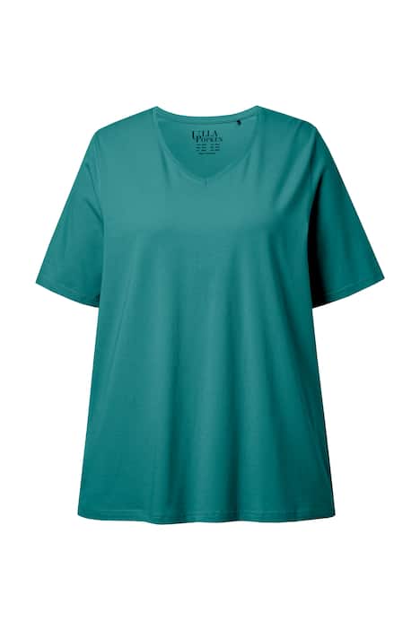 Tričko, A střih, výstřih do V, krátké rukávy