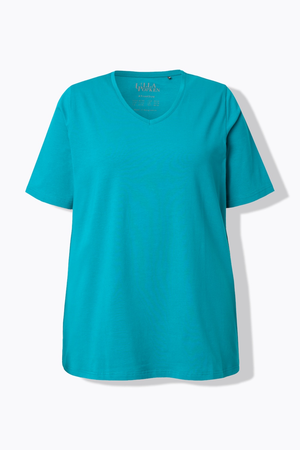 Stora storlekar T-shirt, Dam, grön, storlek: 50/52, Bomull, Ulla Popken