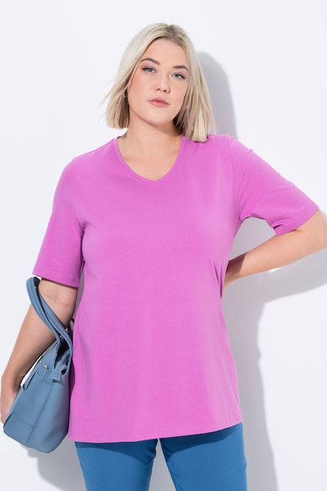 Essential V-Neck Stretch Tee