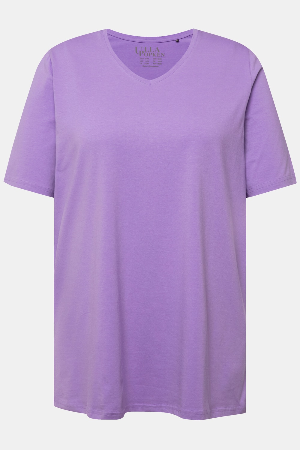 Stora storlekar T-shirt, Dam, lila, storlek: 42/44, Bomull, Ulla Popken