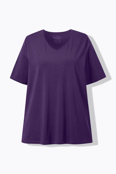 T-Shirt, A-Linie, V-Ausschnitt, Halbarm