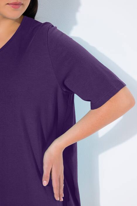 T-Shirt, A-Linie, V-Ausschnitt, Halbarm