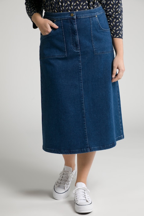 Soft Denim Stretch Cotton Blend Skirt | all Skirts | Skirts