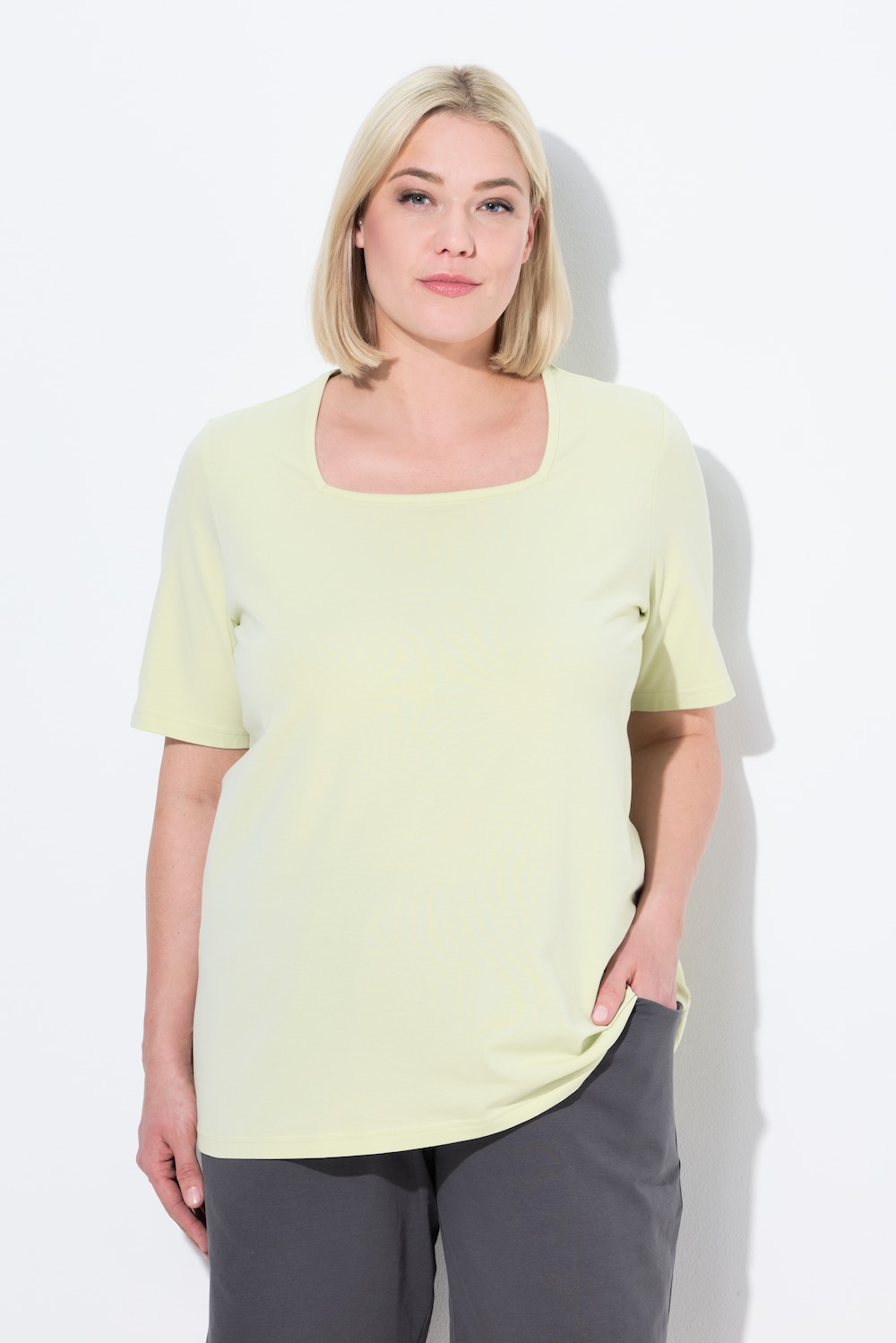 Thumbnail - Große Größen T-Shirt, Damen, beige, Größe: 46/48, Baumwolle, Ulla Popken
