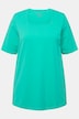 T-shirt, A-form, firkantet udskæring, korte ærmer