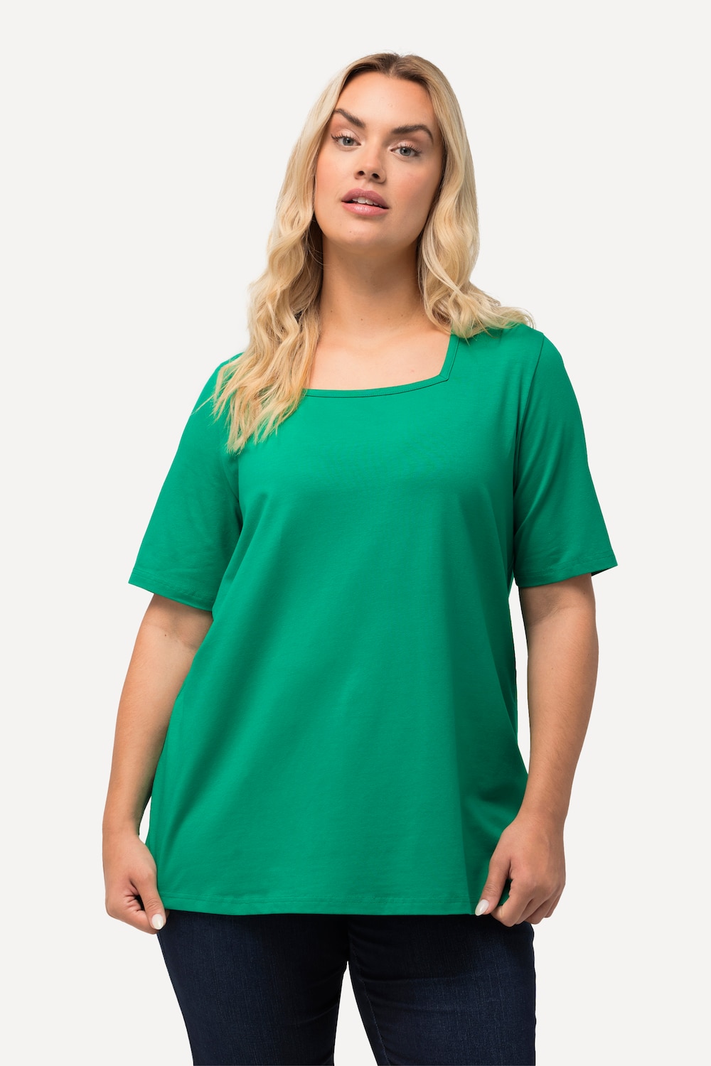 Große Größen T-Shirt, Damen, grün, Größe: 54/56, Baumwolle, Ulla Popken