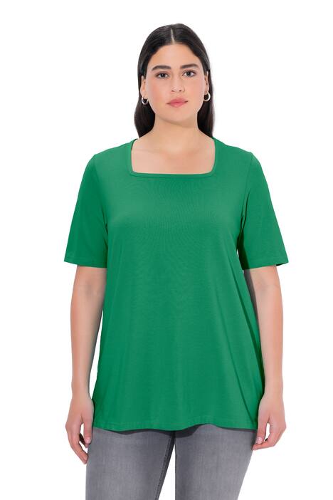 Tričko, A střih, hranatý výstřih, krátké rukávy