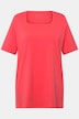T-Shirt, A-Linie, Carré-Ausschnitt, Halbarm