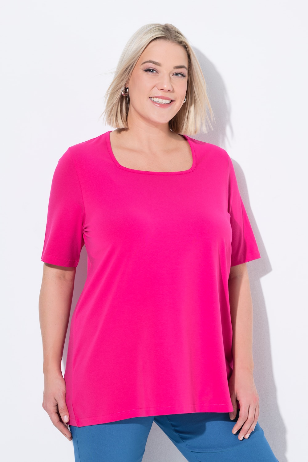Große Größen T-Shirt, Damen, rosa, Größe: 58/60, Baumwolle, Ulla Popken