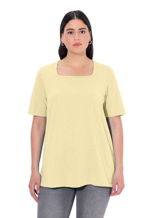 Tričko, A střih, hranatý výstřih, krátké rukávy