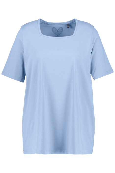 Tričko, A střih, hranatý výstřih, krátké rukávy