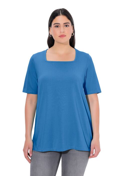 Tričko, A střih, hranatý výstřih, krátké rukávy