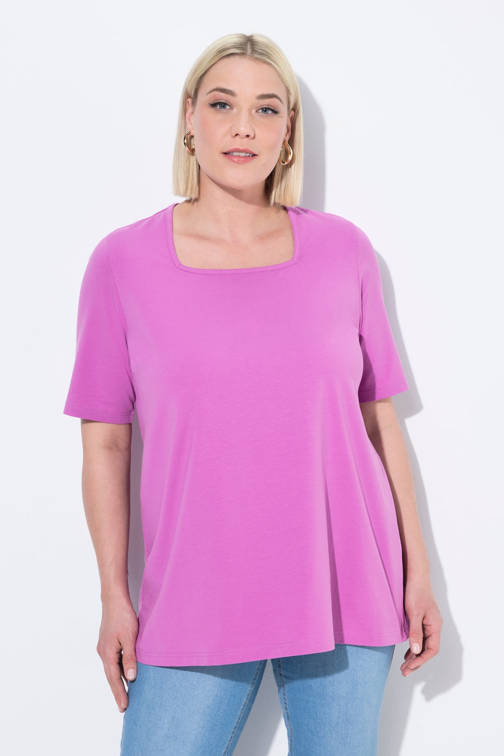 Große Größen T-Shirt, Damen, rosa, Größe: 62/64, Baumwolle, Ulla Popken