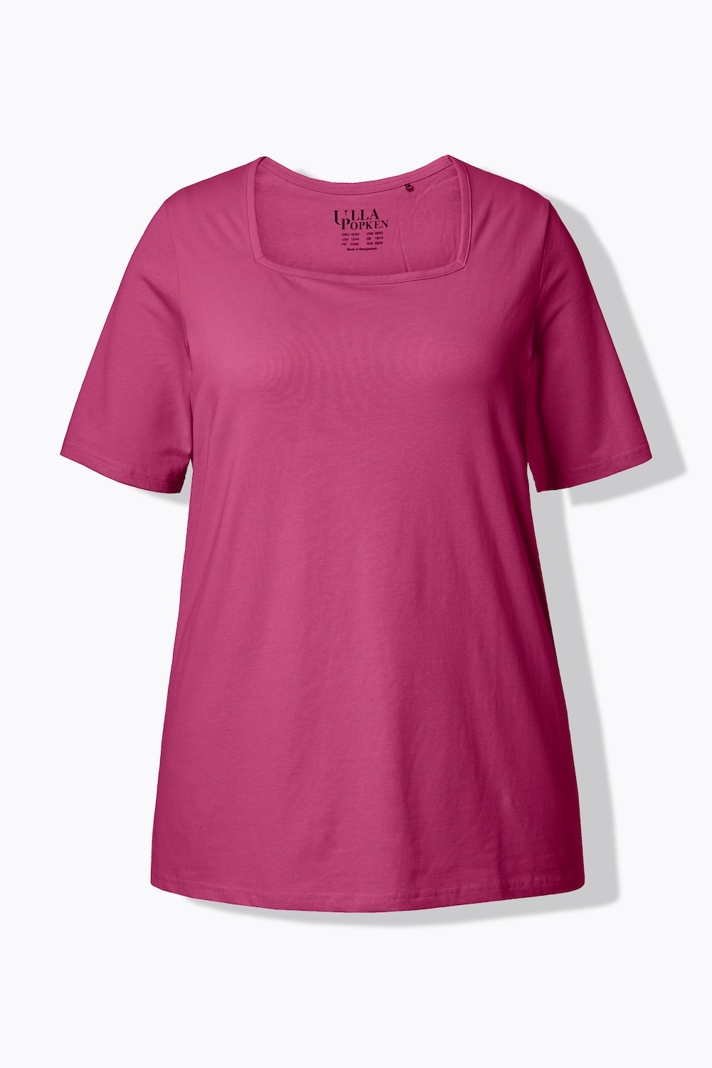 Stora storlekar T-shirt, Dam, rosa, storlek: 50/52, Bomull, Ulla Popken