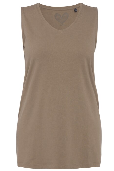 Top, A střih, výstřih do V, bez rukávů