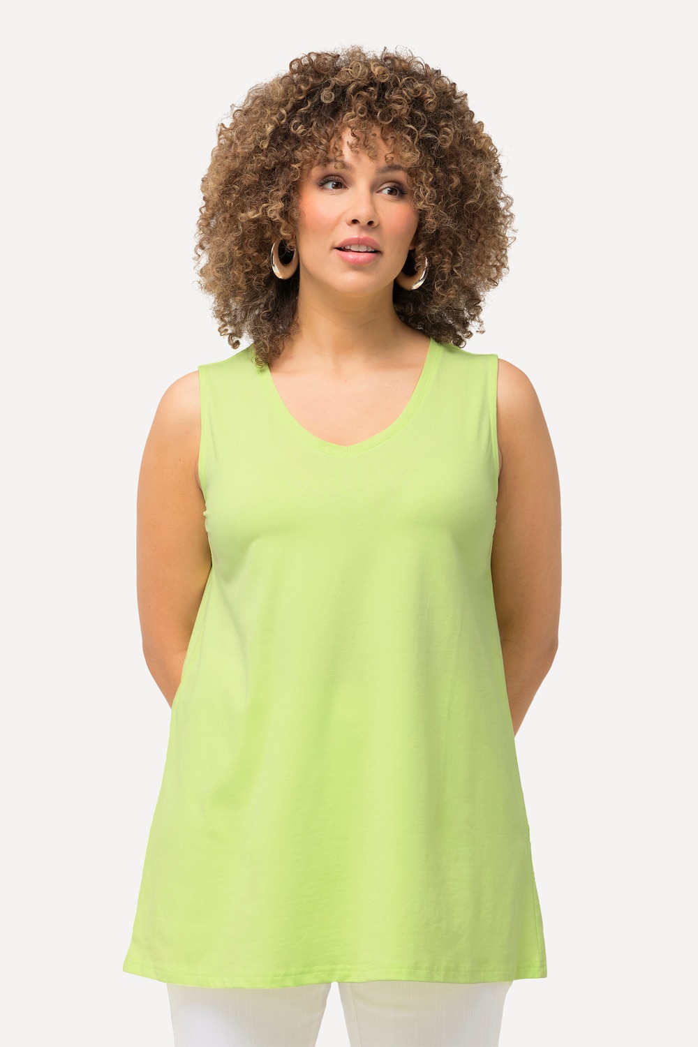 Große Größen Top, Damen, grün, Größe: 62/64, Baumwolle, Ulla Popken