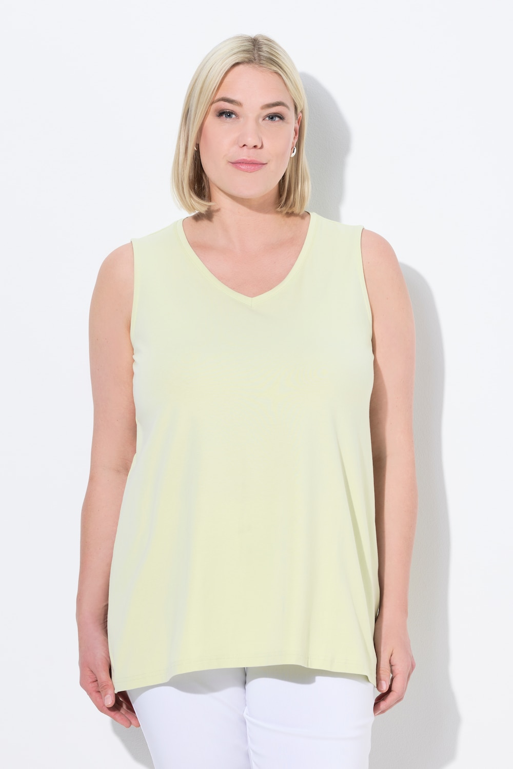 Große Größen Top, Damen, beige, Größe: 54/56, Baumwolle, Ulla Popken