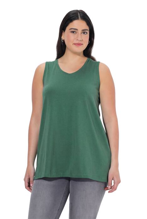 Top, A střih, výstřih do V, bez rukávů