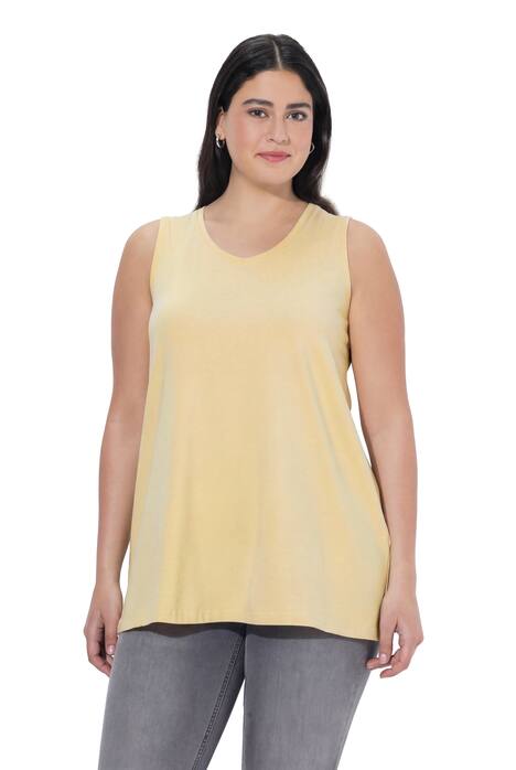 Top, A střih, výstřih do V, bez rukávů