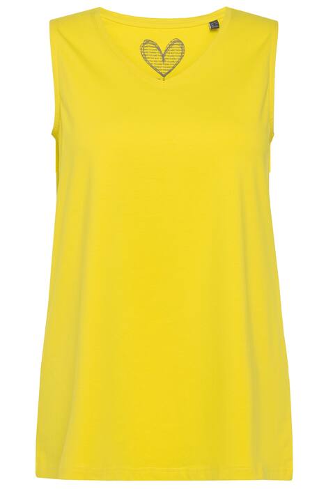 Top, A střih, výstřih do V, bez rukávů