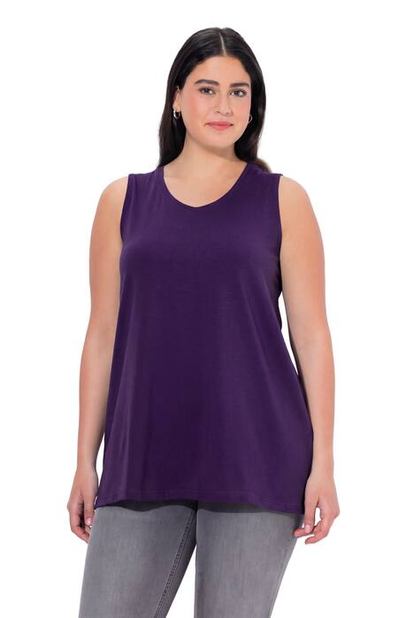 Top, A střih, výstřih do V, bez rukávů