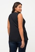 Bluzka, krój trapezowy, dekolt karo, bez rękawów