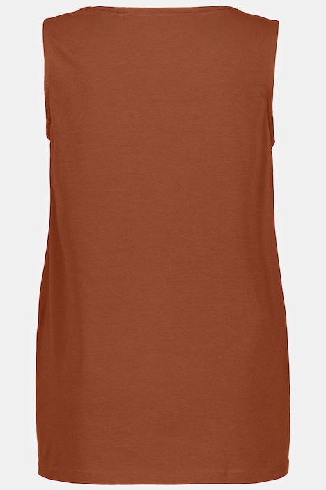 Essential Square Neck Stretch Cotton Tank | T-Shirts | Tops