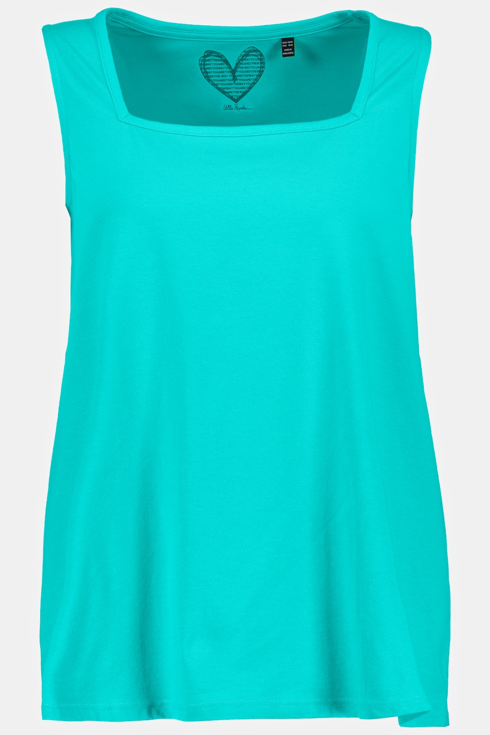 Grote Maten top, Dames, turquoise, Maat: 58/60, Katoen, Ulla Popken