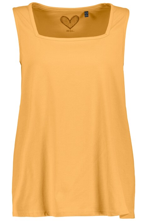 Basic top, A střih, hranatý výstřih, bez rukávů