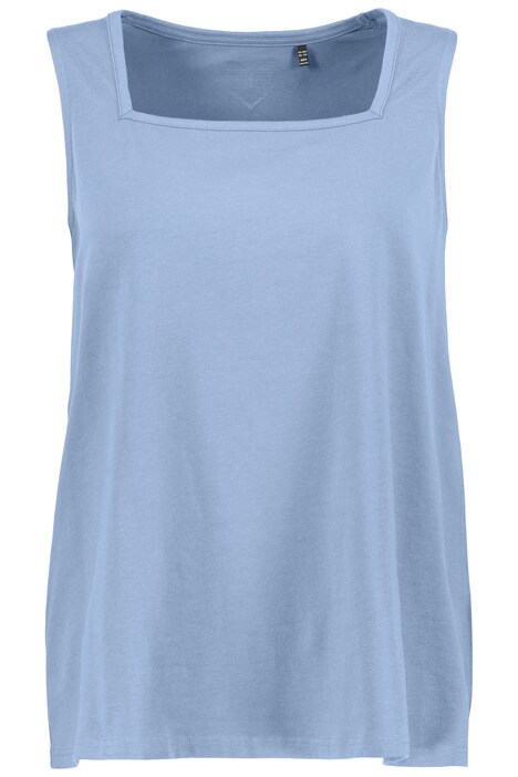 Basic top, A střih, hranatý výstřih, bez rukávů