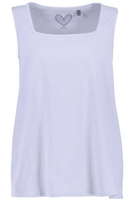 Basic top, A střih, hranatý výstřih, bez rukávů