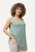 Longtop, classic fit, carréhals, mouwloos