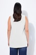 Longtop, classic fit, carréhals, mouwloos