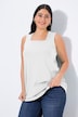 Longtop, classic fit, carréhals, mouwloos