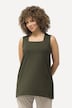 Essential Square Neck Stretch Cotton Tank