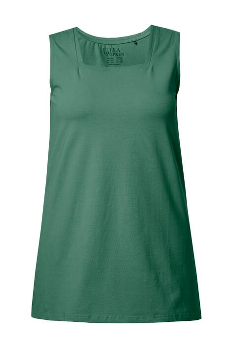 Dlouhý top, Classic, hranatý výstřih, bez rukávů