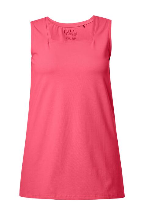 Dlouhý top, Classic, hranatý výstřih, bez rukávů