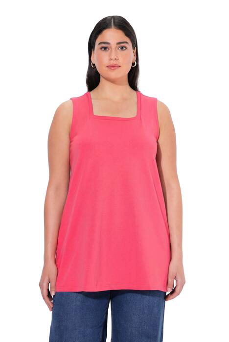 Dlouhý top, Classic, hranatý výstřih, bez rukávů