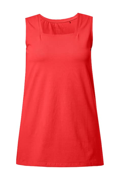 Dlouhý top, Classic, hranatý výstřih, bez rukávů