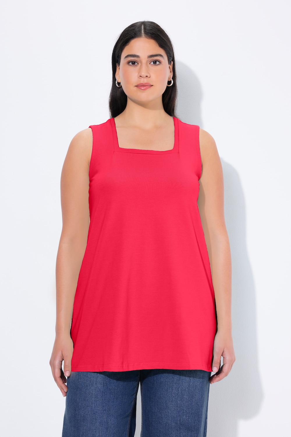 Große Größen Longtop, Damen, rot, Größe: 58/60, Baumwolle, Ulla Popken