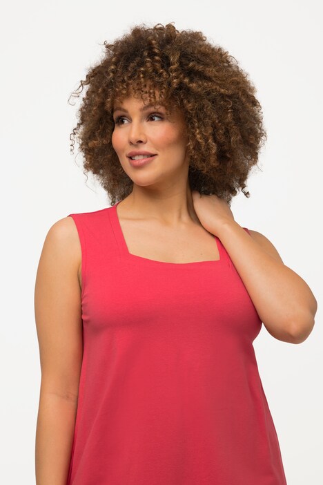 MakeMeChic Women's Plus Size Camisole - Floral Print Ruffle Spaghetti Strap Summer Top