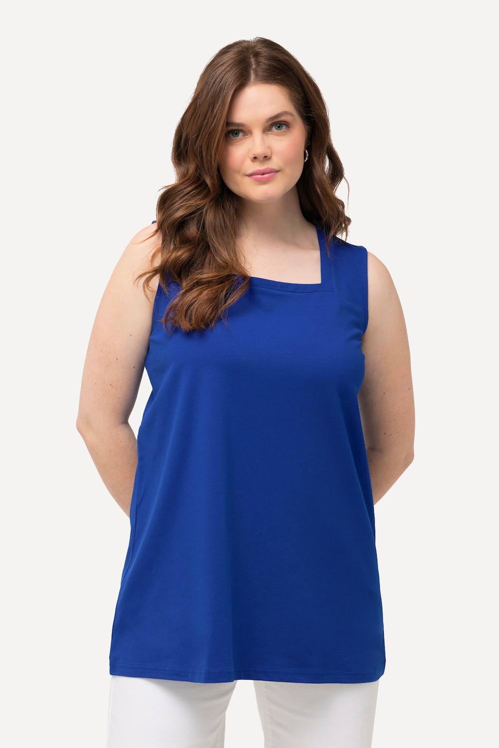 Große Größen Longtop, Damen, blau, Größe: 58/60, Baumwolle, Ulla Popken